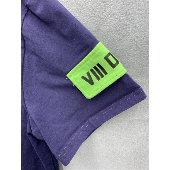 8IGTH DSTRKT Graphic 3D Print Tee T-Shirt Men's Size XL Baby Blue Blue Crew Neck - Picture 4 of 15